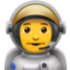 man astronaut on Apple