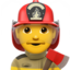 man firefighter on Apple