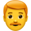 man: red hair on Apple