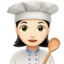 woman cook: light skin tone on Apple