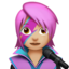 woman singer: medium-light skin tone on Apple