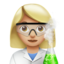woman scientist: medium-light skin tone on Apple