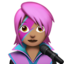 woman singer: medium skin tone on Apple