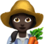 woman farmer: dark skin tone on Apple