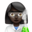 woman scientist: dark skin tone on Apple