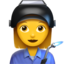 woman factory worker on Apple