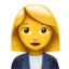 woman office worker on Apple