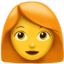 woman: red hair on Apple