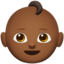 baby: medium-dark skin tone on Apple