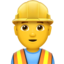 man construction worker on Apple