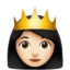 princess: light skin tone on Apple