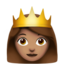 princess: medium skin tone on Apple
