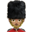woman guard: medium skin tone on Apple