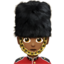guard: medium-dark skin tone on Apple