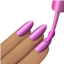 nail polish: medium skin tone on Apple