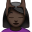 woman getting massage: dark skin tone on Apple