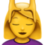 woman getting massage on Apple
