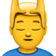 man getting massage on Apple