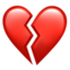 broken heart on Apple