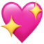 sparkling heart on Apple