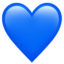 blue heart on Apple