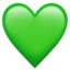 green heart on Apple