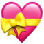 heart with ribbon on Apple