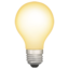 light bulb on Apple