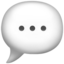 speech balloon on Apple