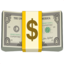 dollar banknote on Apple