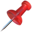 pushpin on Apple