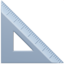 triangular ruler on Apple