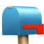 closed mailbox with lowered flag on Apple