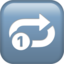 repeat single button on Apple