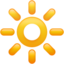 bright button on Apple