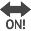 ON! arrow on Apple