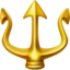 trident emblem on Apple