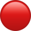 red circle on Apple