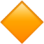 large orange diamond on Apple