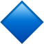 large blue diamond on Apple