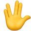 vulcan salute on Apple