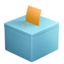 ballot box with ballot on Apple