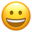 grinning face on Apple