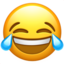 face with tears of joy on Apple