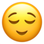 relieved face on Apple