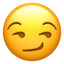 smirking face on Apple