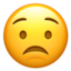 worried face on Apple