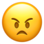 angry face on Apple