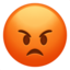 enraged face on Apple