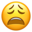 weary face on Apple